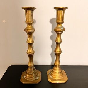 Vintage Brass Candle Sticks